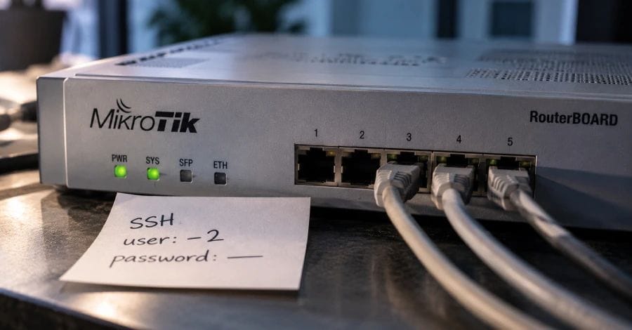 MikroTik-routers overgenomen zonder wachtwoord door MikroTrick-keten