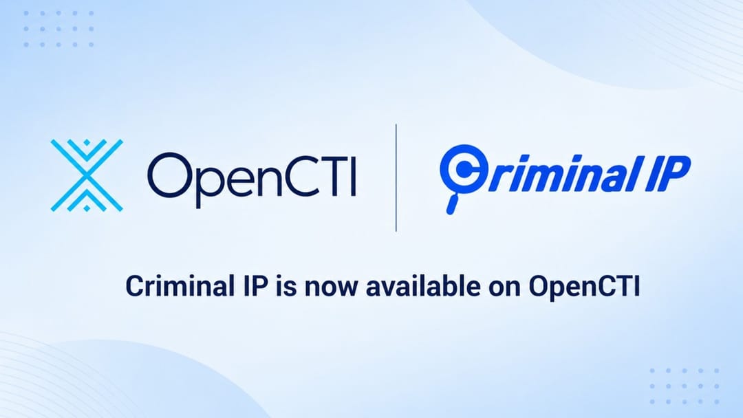 OpenCTI verrijkt met Criminal IP voor betere dreigingsanalyse