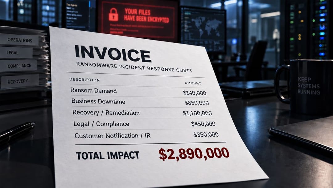 Werkelijke kosten van ransomware met en zonder BCDR